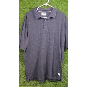 Linksoul Tempus Fugit Black Hawaiian Polo - Men's Size XL